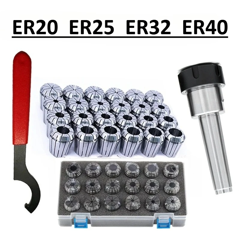 ER20 ER25 ER32 ER40 1PCS ER Wrench ER Chuck Set 1PCS Morse Tool Holder MTA2 MTA3 MTB4 MTB MTA Tool Holder Set CNC Milling
ER20 ER25 ER32 ER40 1PCS ER Wrench ER Chuck Set 1PCS Morse Tool Holder MTA2 MTA3 MTB4 MTB MTA Tool Holder Set CNC Milling