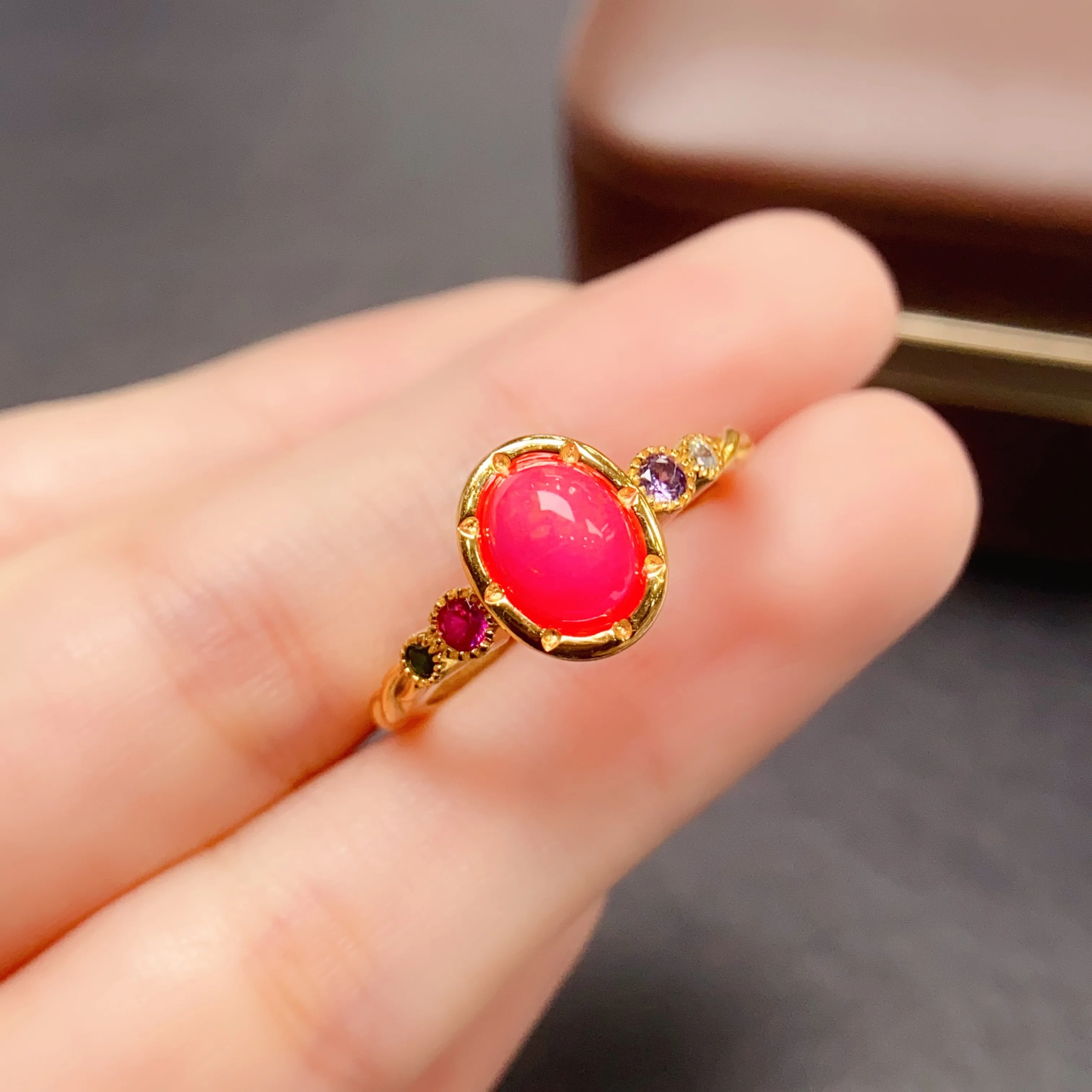 FS 6*8mm Natural Pink Opal Ring S925 Sterling Silver With Certificate Fine Fashion Charm Weddings Jewelry for Women
FS 6*8mm Natural Pink Opal Ring S925 Sterling Silver With Certificate Fine Fashion Charm Weddings Jewelry for Women