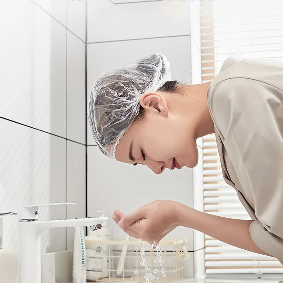 Disposable shower cap strip plastic waterproof enlarged and thickened PE independently packaged with high-pressure shower cap
Disposable shower cap strip plastic waterproof enlarged and thickened PE independently packaged with high-pressure shower cap