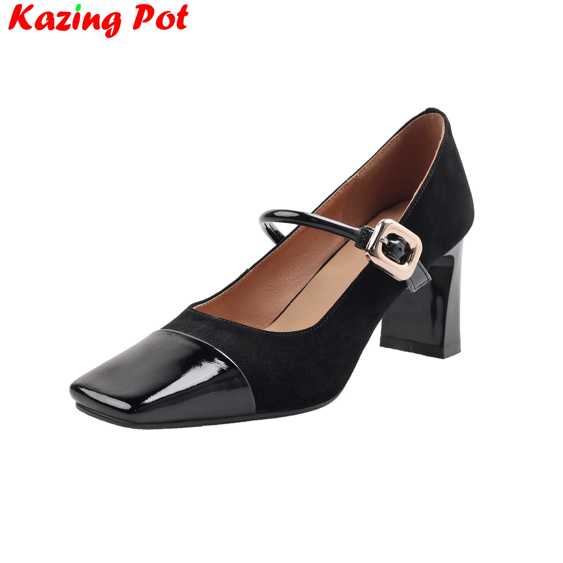 Krazing Pot 2025 Genuine Leather Square Toe Summer Shoes Chunky High Heels Mary Janes Office Lady Fall Party Concise Women Pumps
Krazing Pot 2025 Genuine Leather Square Toe Summer Shoes Chunky High Heels Mary Janes Office Lady Fall Party Concise Women Pumps