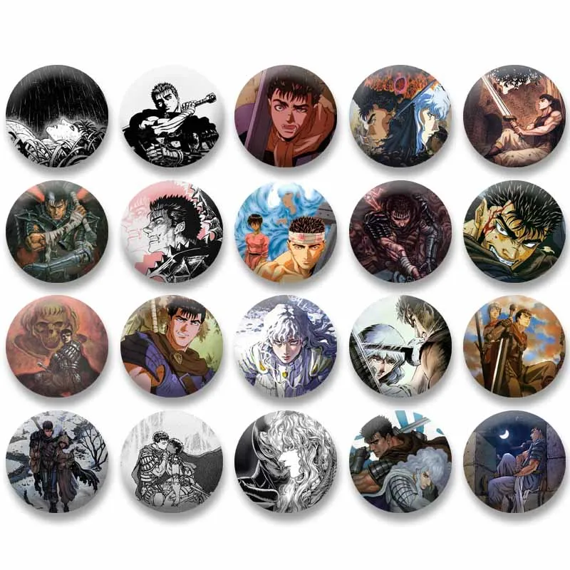 Anime Berserk Icons Round Brooch Creative Cartoon Figure Enamel Pin Backpack Clothing Jewelry Cosplay Accessories Badges Gifts
Anime Berserk Icons Round Brooch Creative Cartoon Figure Enamel Pin Backpack Clothing Jewelry Cosplay Accessories Badges Gifts