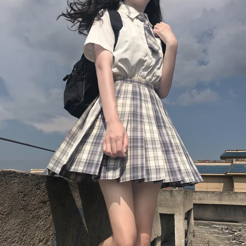 Gentle Knife Rabbit Brother JK Uniform Skirt Set Student School Uniform Plaid Skirt High Waist A-Line Polyester Short Skirt
Gentle Knife Rabbit Brother JK Uniform Skirt Set Student School Uniform Plaid Skirt High Waist A-Line Polyester Short Skirt