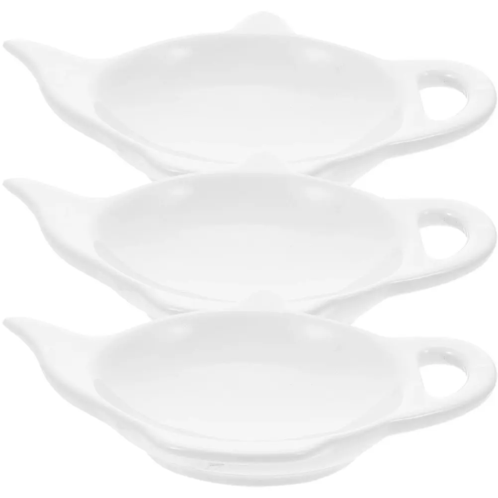 3Pcs Ceramic Tea Bag Tray Teapot Shape Holder Easy Clean Dish for Tea Bag Storage Dessert Fruit Butter Snacks Seasoning
3Pcs Ceramic Tea Bag Tray Teapot Shape Holder Easy Clean Dish for Tea Bag Storage Dessert Fruit Butter Snacks Seasoning