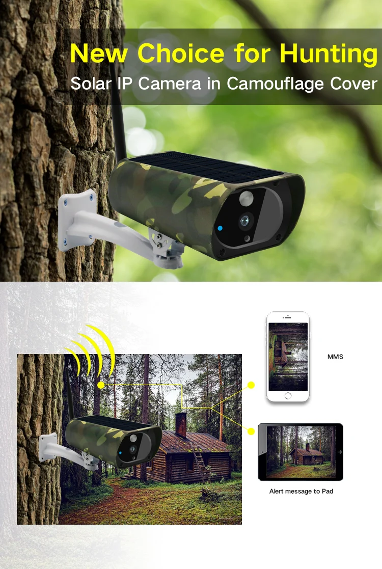 2MP 1080P i-Cam+ APP Solar Power Low Comsunption WIFI IP Bullet Camera IR Night Vision For Camping Hunting Camera
2MP 1080P i-Cam+ APP Solar Power Low Comsunption WIFI IP Bullet Camera IR Night Vision For Camping Hunting Camera