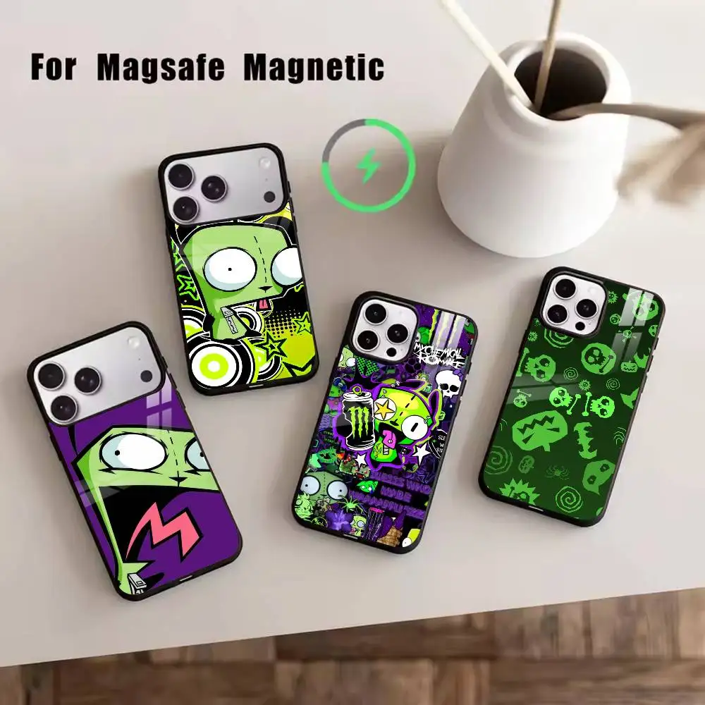 Invader Z-ZIM Phone Case For iPhone17,16,15,14,13,12,11 Plus,Pro Magnetic For Magsafe Wireless Charging
Invader Z-ZIM Phone Case For iPhone17,16,15,14,13,12,11 Plus,Pro Magnetic For Magsafe Wireless Charging