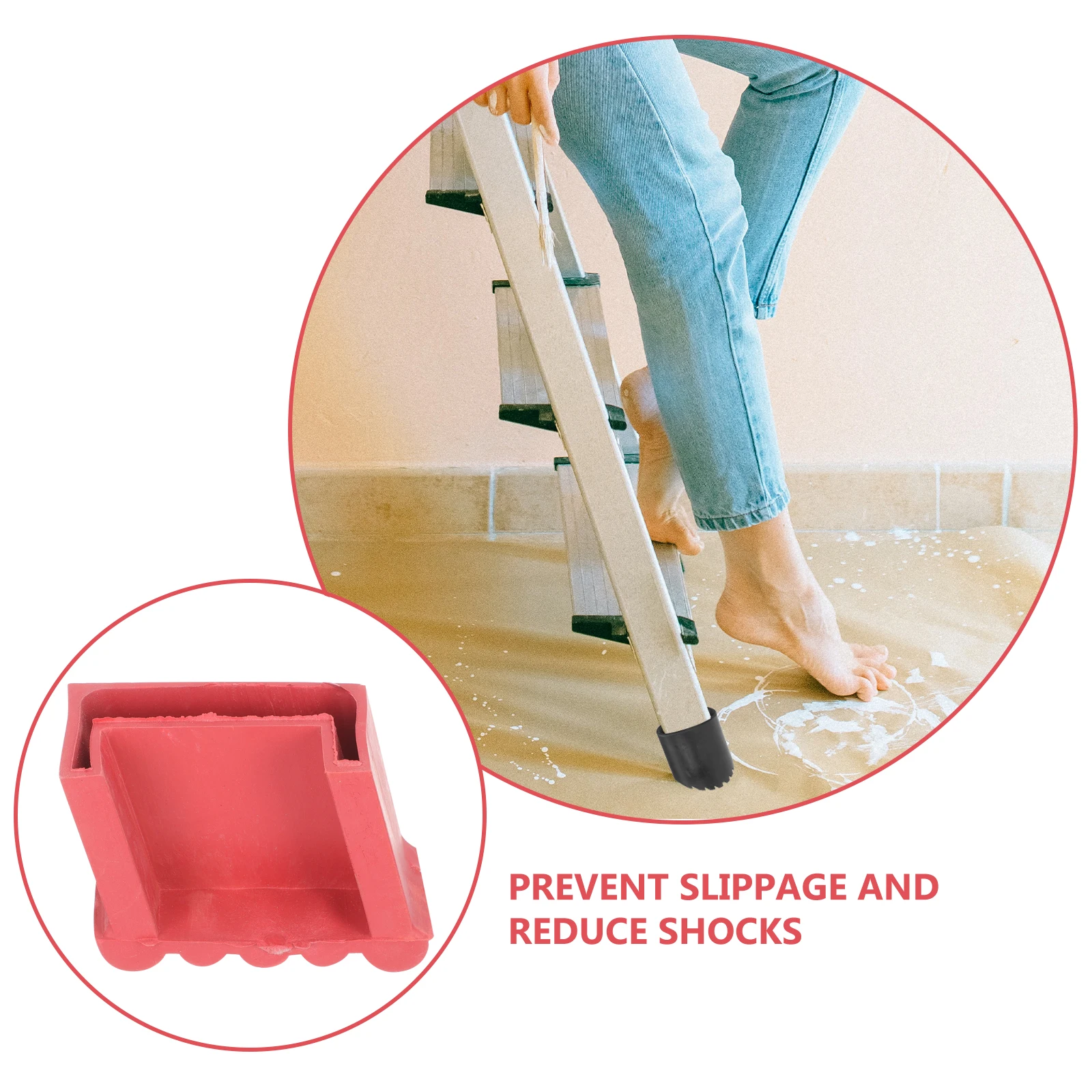 4 Pcs Anti Slip Rubber Feet Pads for Ladder Replacement Parts Thick Durable Vinyl Stair Treads Household Accessories
4 Pcs Anti Slip Rubber Feet Pads for Ladder Replacement Parts Thick Durable Vinyl Stair Treads Household Accessories