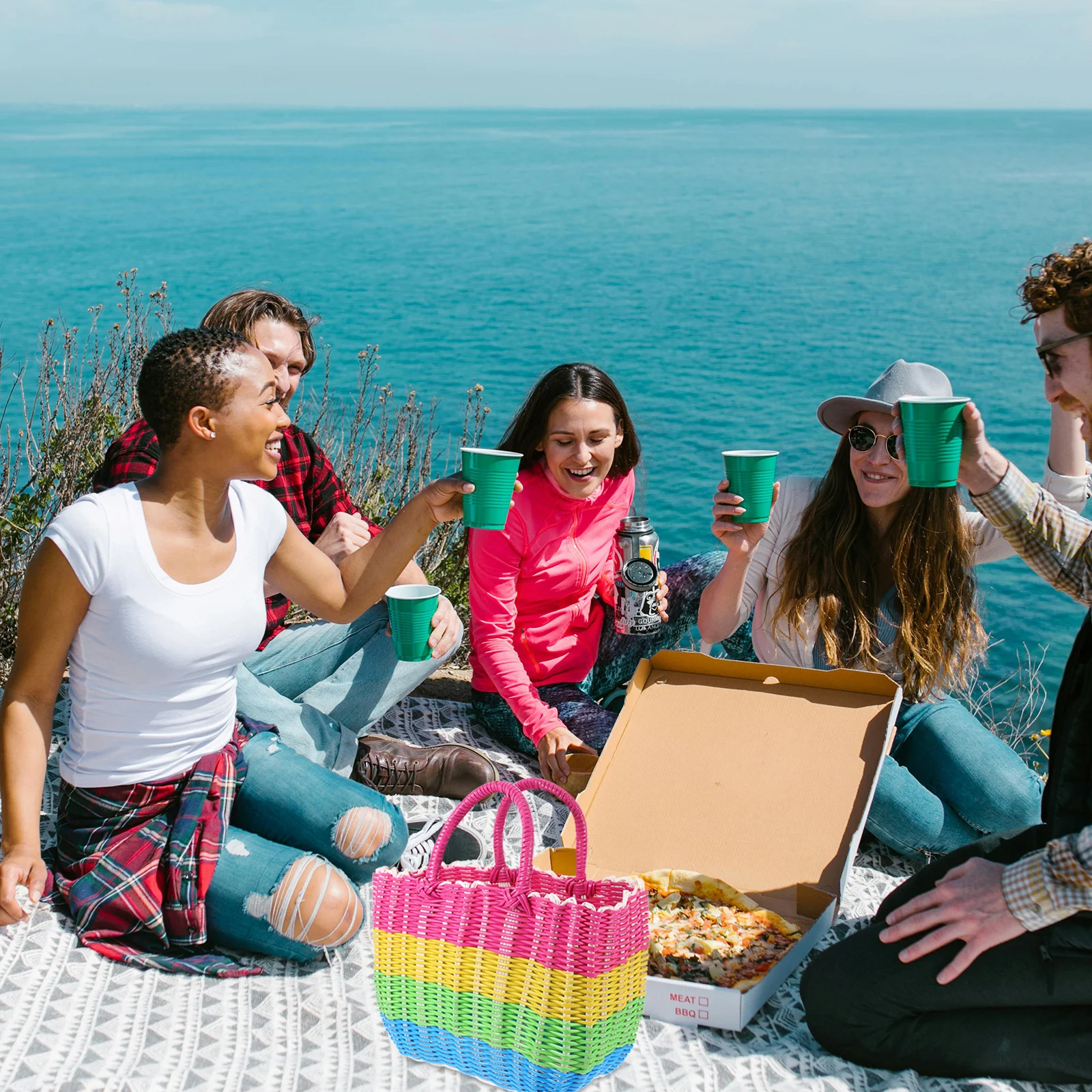 Large Capacity Woven Basket Handmade Storage Organizer for Kitchen Fruit Vegetable Shopping Picnic Portable Tote Bag with Sturdy
Large Capacity Woven Basket Handmade Storage Organizer for Kitchen Fruit Vegetable Shopping Picnic Portable Tote Bag with Sturdy