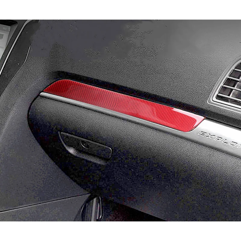Red Carbon Fiber Stickers Car Copilot Glove Storage Box Modification Cover Trim Strips For Ford Explorer Car Inner Accessories
Red Carbon Fiber Stickers Car Copilot Glove Storage Box Modification Cover Trim Strips For Ford Explorer Car Inner Accessories