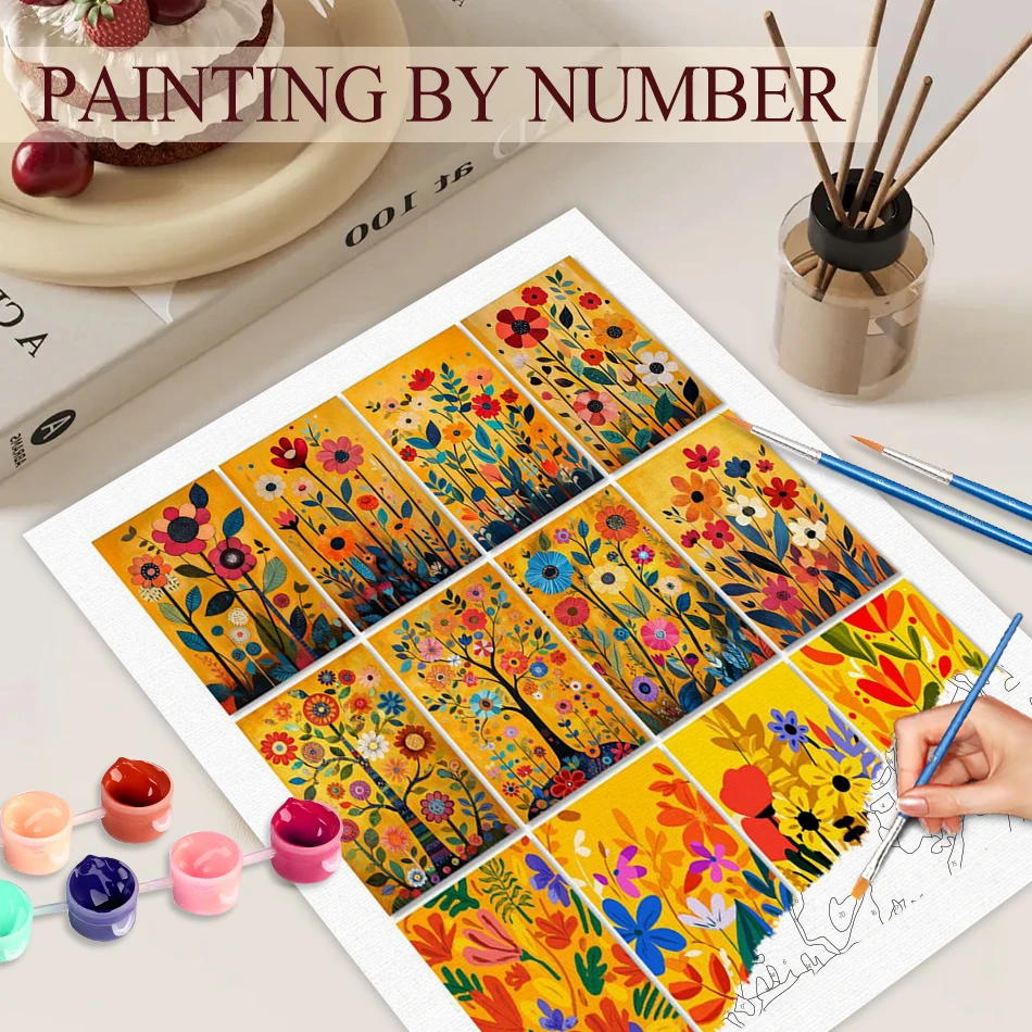 GATYZTORY Painting By Numbers Yellow Flowers Kit Acrylic Paint On Canvas Modern Wall Art DIY Picture By Number Home Decoratio 
GATYZTORY Painting By Numbers Yellow Flowers Kit Acrylic Paint On Canvas Modern Wall Art DIY Picture By Number Home Decoratio