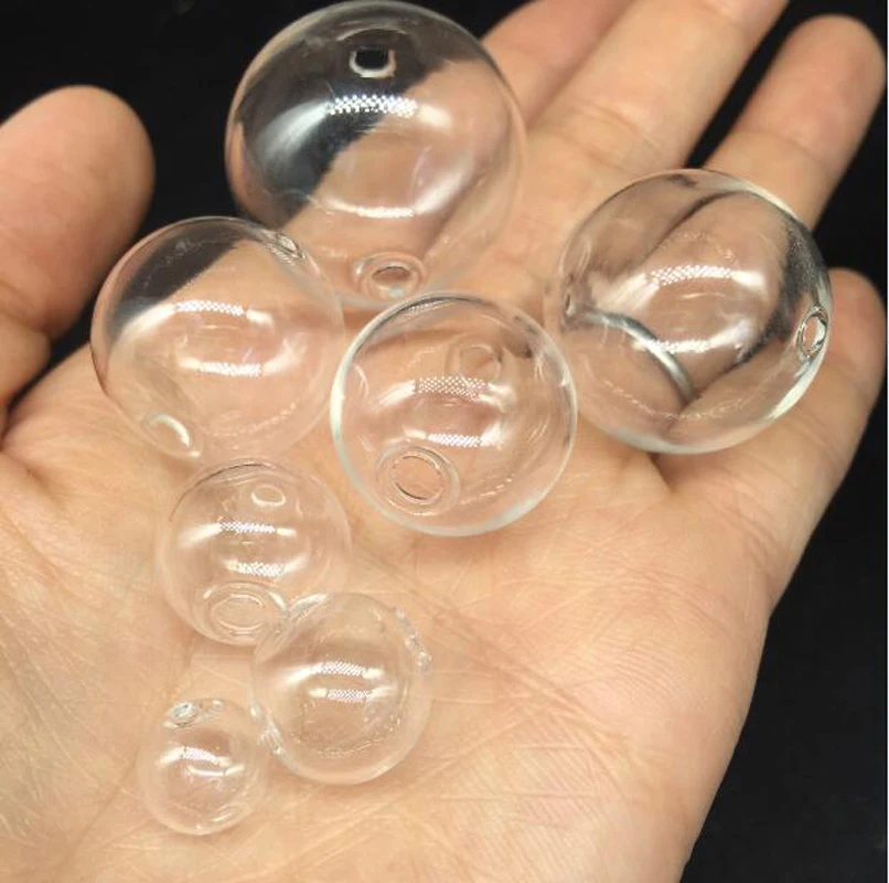 10piece 10-30mm Hollow Glass Ball With Double Hole Round Bubble Vial Glass Globe Orbs Jewelry Findings Beads
10piece 10-30mm Hollow Glass Ball With Double Hole Round Bubble Vial Glass Globe Orbs Jewelry Findings Beads