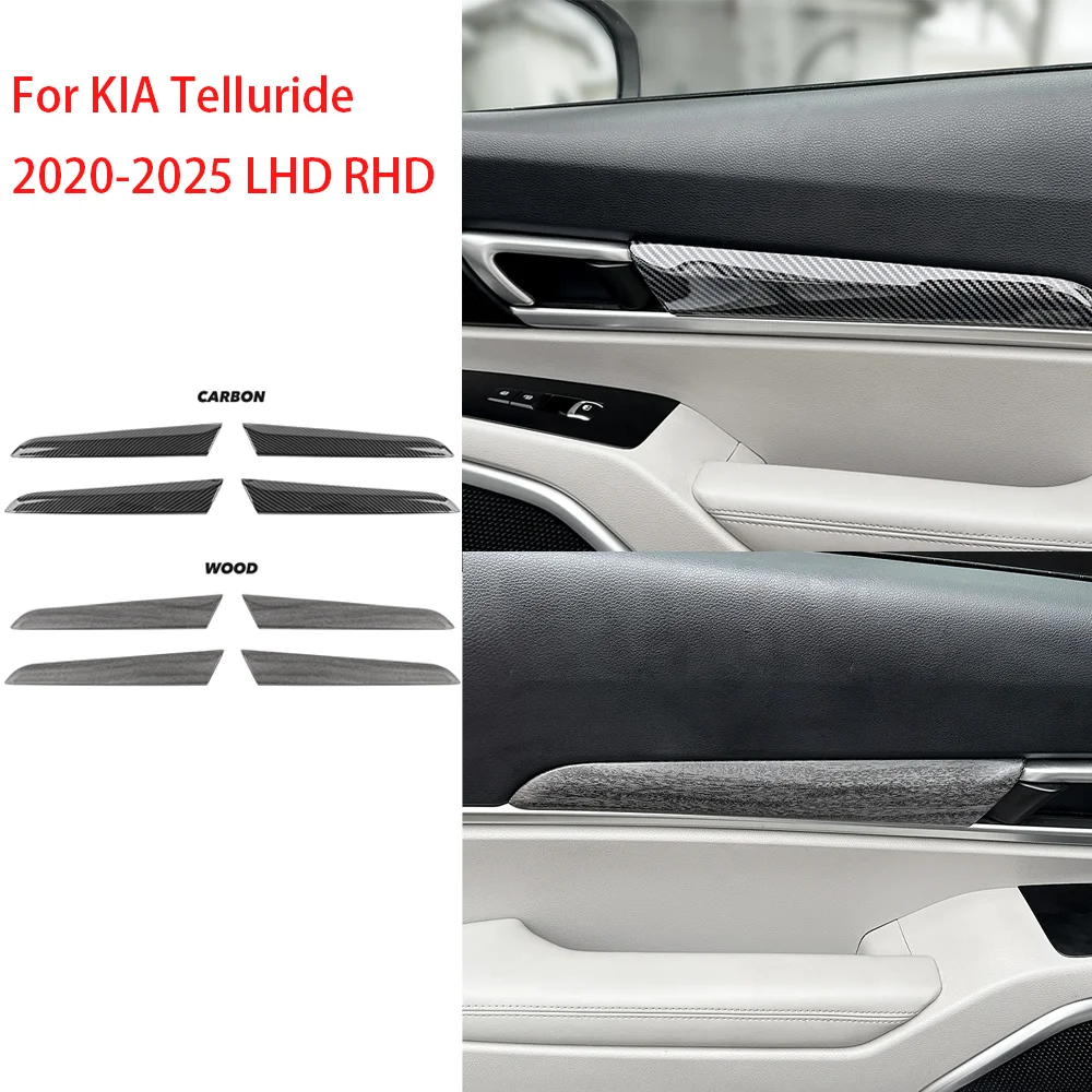 For KIA Telluride 2020-2025 LHD/RHD 4PCS ABS Inner Door Handle Panel Cover Trim Interior Decorative Car Styling Accessories
For KIA Telluride 2020-2025 LHD/RHD 4PCS ABS Inner Door Handle Panel Cover Trim Interior Decorative Car Styling Accessories