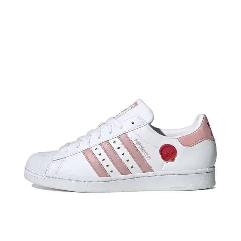 Adidas Originals Superstar Pink White Lightweight Comfortable Non-slip Low-top Men's and Women's Board Shoes
Adidas Originals Superstar Pink White Lightweight Comfortable Non-slip Low-top Men's and Women's Board Shoes