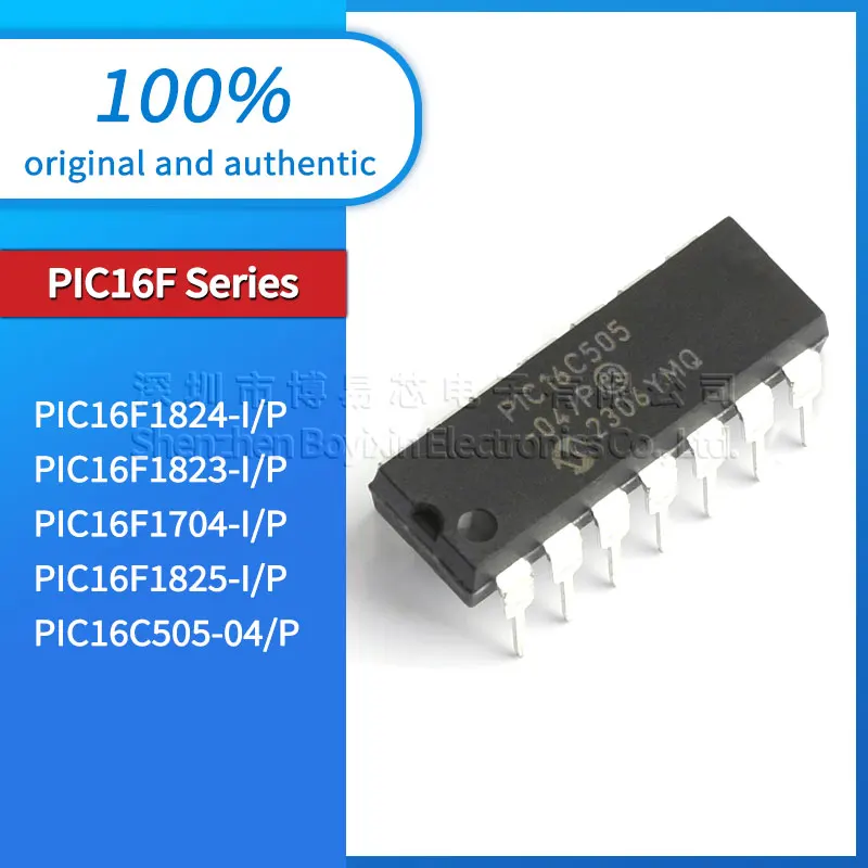 Brand new original PIC16F1825 PIC16F1704 PIC16F1823 PIC16F1824-I/P PIC16C505-04/P genuine MCU package DIP-14
Brand new original PIC16F1825 PIC16F1704 PIC16F1823 PIC16F1824-I/P PIC16C505-04/P genuine MCU package DIP-14