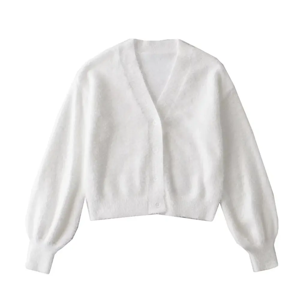 Women's V-Neck Plush Sweater Casual Knitted Cardigan Jacket Loose Fit Solid Color Trendy Autumn Winter European American Style
Women's V-Neck Plush Sweater Casual Knitted Cardigan Jacket Loose Fit Solid Color Trendy Autumn Winter European American Style