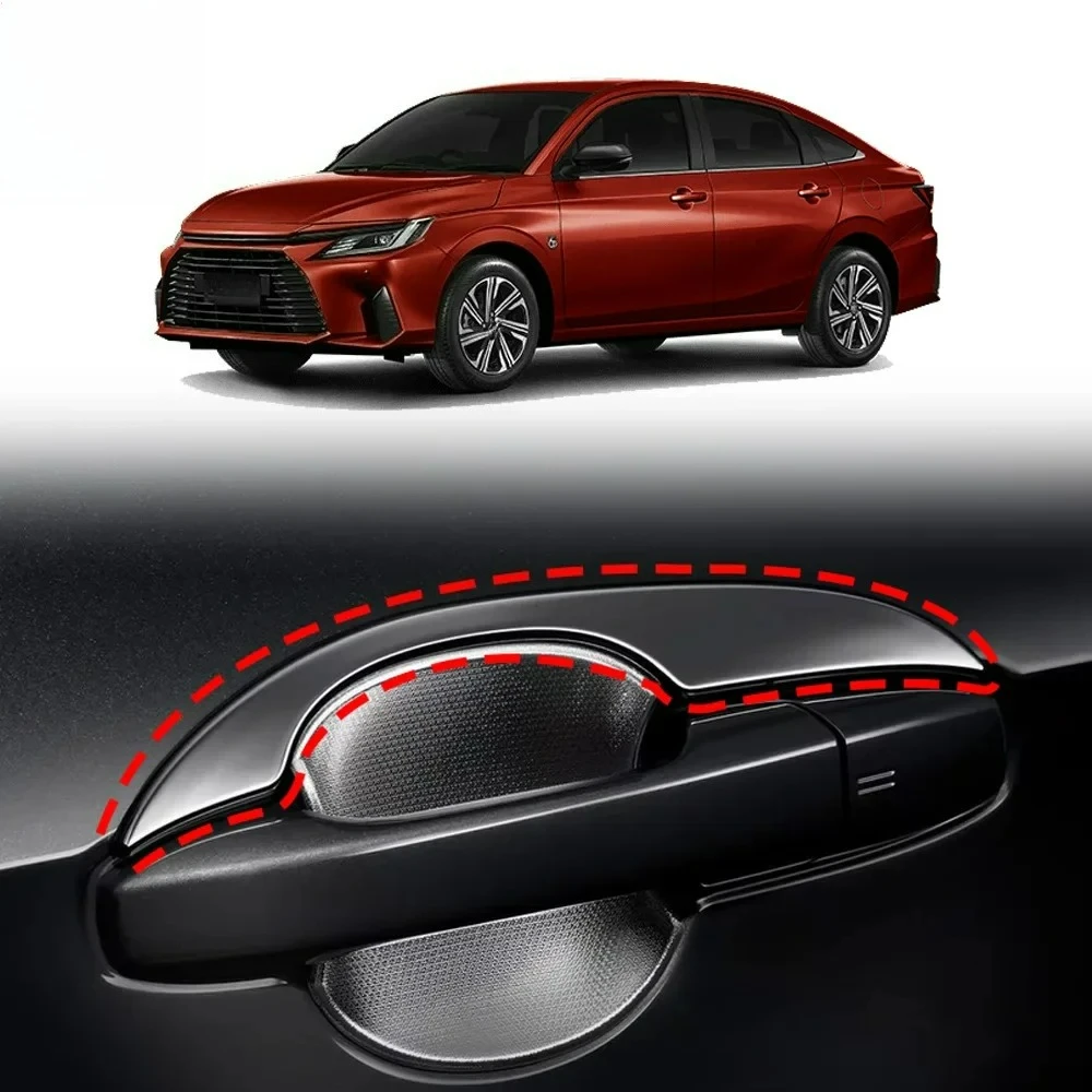 For Toyota Yaris Ativ AC100 2022 2023 ABS Chrome Door Handle Bowl Cover Cup Cavity Trim Insert Catch Molding Garnish
For Toyota Yaris Ativ AC100 2022 2023 ABS Chrome Door Handle Bowl Cover Cup Cavity Trim Insert Catch Molding Garnish