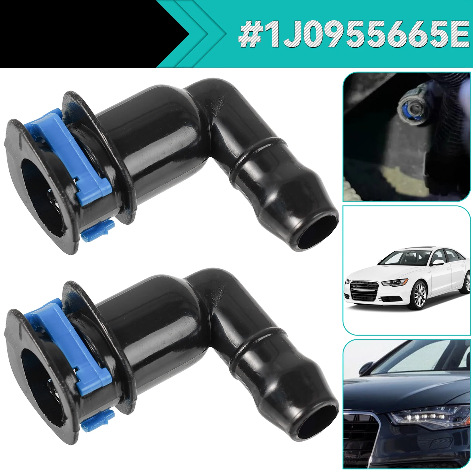 2x Car Styling Headlight Washer Jet Elbow Connecting Piece 1J0955665E for VW Beetle Eos Jetta Passat Golf Polo Audi A6 A8 TT/TTL
2x Car Styling Headlight Washer Jet Elbow Connecting Piece 1J0955665E for VW Beetle Eos Jetta Passat Golf Polo Audi A6 A8 TT/TTL