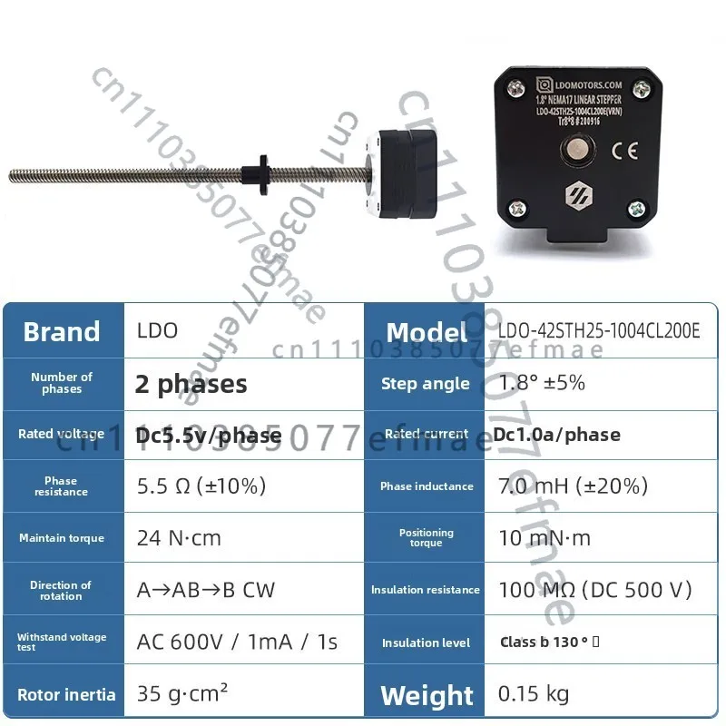 LDO-42STH20-1004ASH /LDO-42STH25-1004CL200E motor for 3D printer accessories
LDO-42STH20-1004ASH /LDO-42STH25-1004CL200E motor for 3D printer accessories