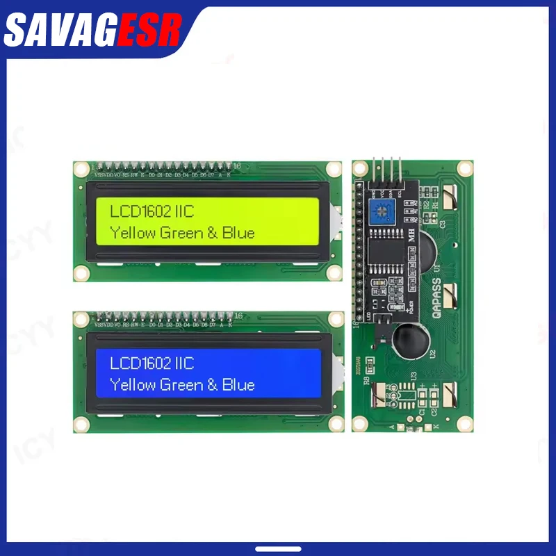 LCD1602 I2C Display Module Blue Green Screen 5V PCF8574 IIC Adapter Llate for Arduino
LCD1602 I2C Display Module Blue Green Screen 5V PCF8574 IIC Adapter Llate for Arduino