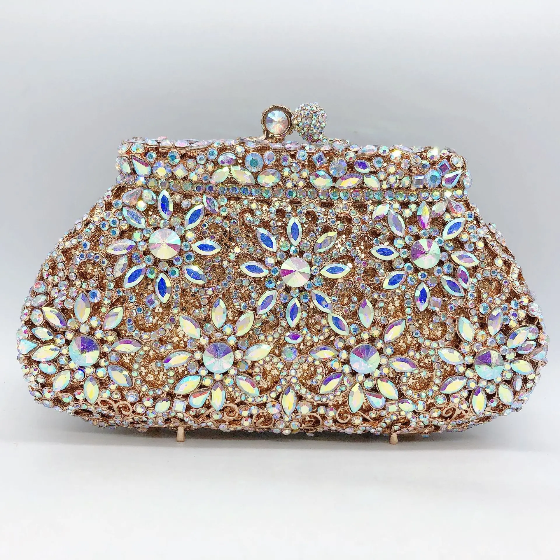 Rhinestone Empty Metal Crystal Dinner Bag Diamond Women's Clutch High-End Ladies' Banquet Bag Luxury Designer Bags High Quality
Rhinestone Empty Metal Crystal Dinner Bag Diamond Women's Clutch High-End Ladies' Banquet Bag Luxury Designer Bags High Quality