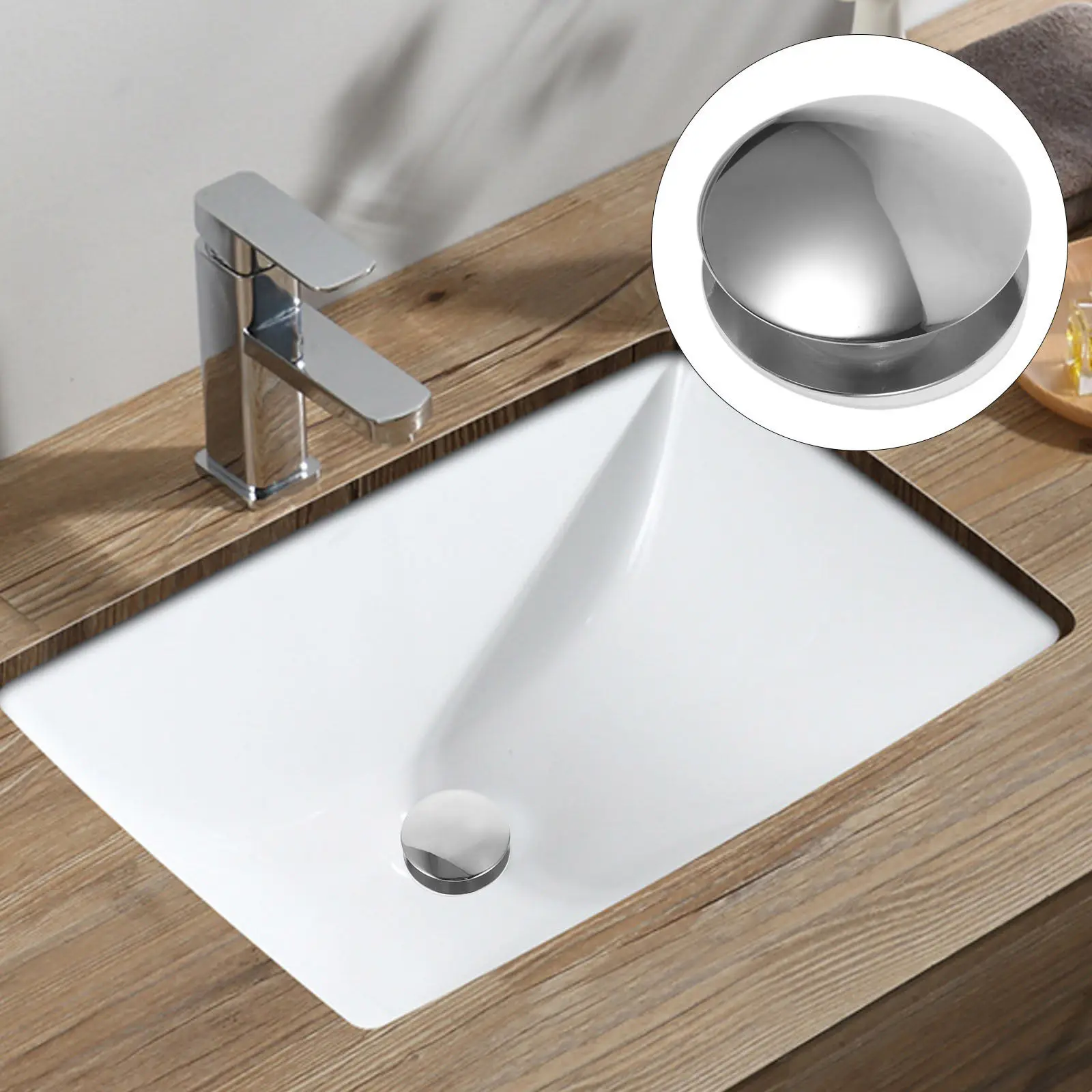 Bathroom Sink Stopper Push Type Bounce Core Basin Drain Plug Filter Sink Strainer for Washbasin Drain Washbasin Stopper
Bathroom Sink Stopper Push Type Bounce Core Basin Drain Plug Filter Sink Strainer for Washbasin Drain Washbasin Stopper