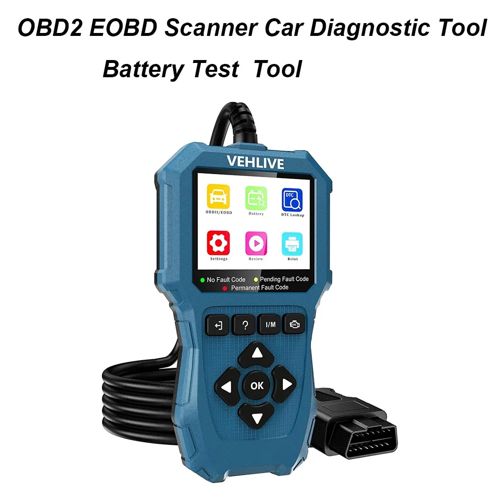 Car DTC Fault Code Reader And Eraser Freeze Frame OBD2 Scanner Engine Check Automotive Diagnostic Tools MOT Readiness Monitor
