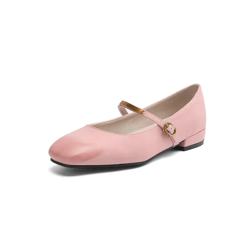 Ladies' party shoes Thick Heel womens shoes with design Square toes simple and elegant Metal decorative strip
Ladies' party shoes Thick Heel womens shoes with design Square toes simple and elegant Metal decorative strip