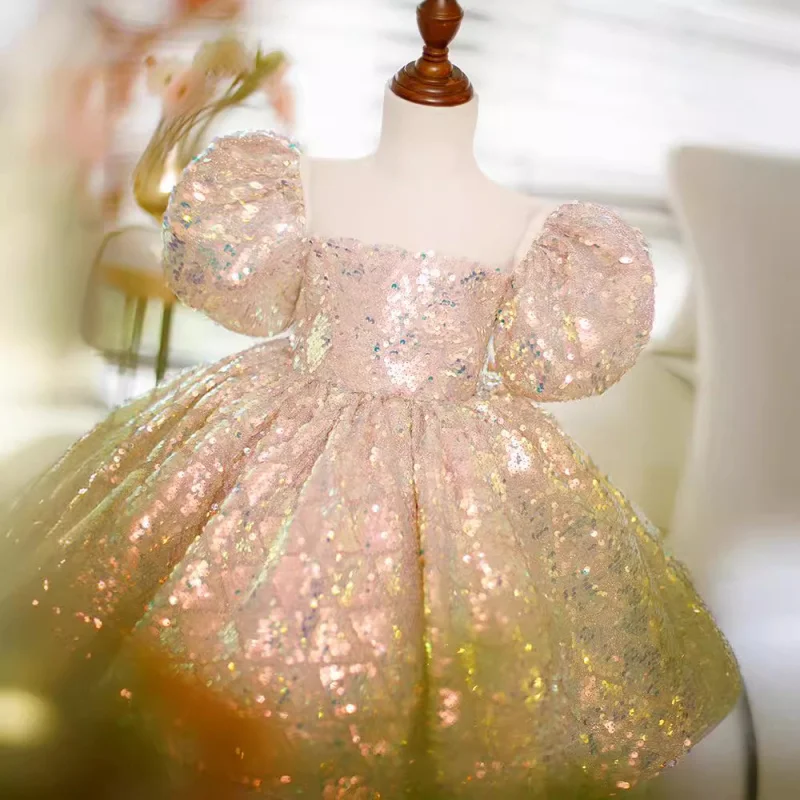 Children's Dress Flower Girl Wedding Little Girl Princess Dress One-Year-Old Baby Birthday Party Host Steel Bowknot
Children's Dress Flower Girl Wedding Little Girl Princess Dress One-Year-Old Baby Birthday Party Host Steel Bowknot