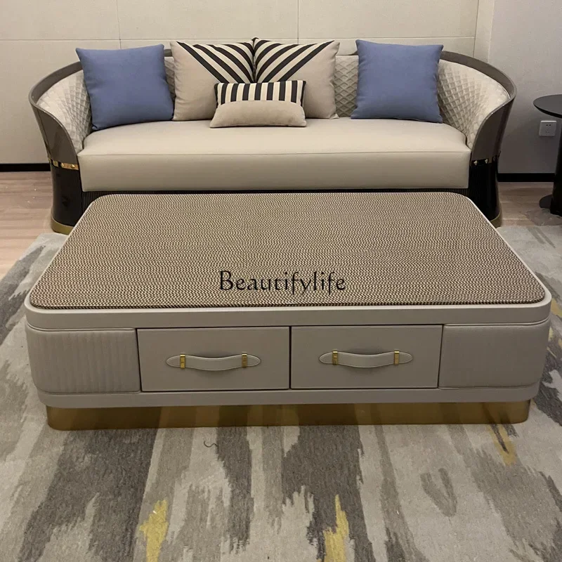 09z.Italian light luxury solid wood coffee table modern villa suite living room tea table
09z.Italian light luxury solid wood coffee table modern villa suite living room tea table