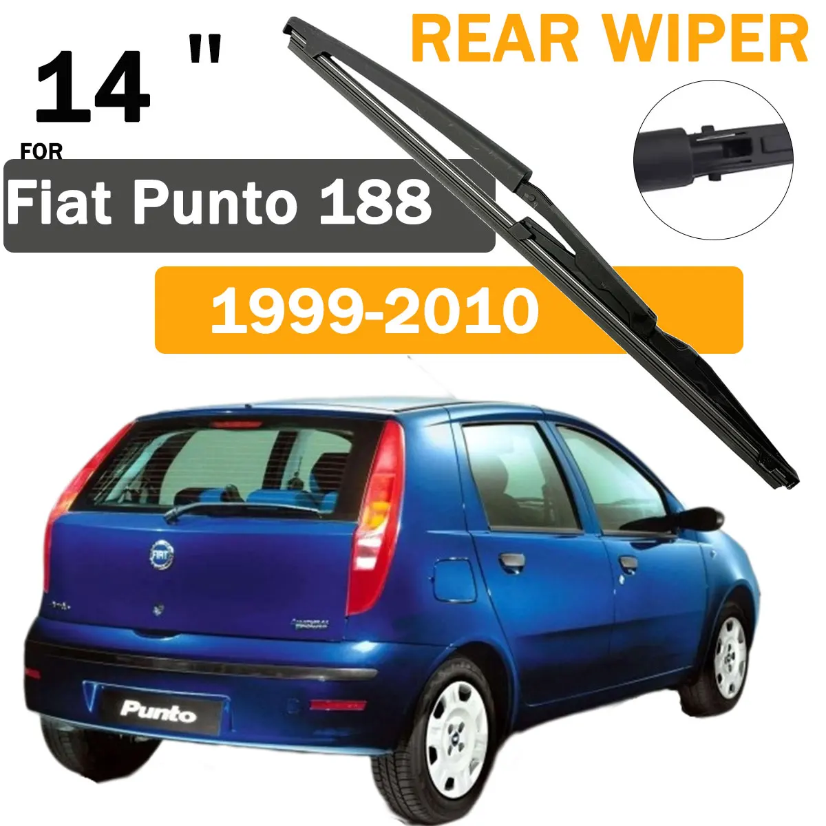 14" Rear Windshield Windscreen Wiper Blade 1PC For Fiat Punto 188 1999-2010 Car Rear Window Accessories
14" Rear Windshield Windscreen Wiper Blade 1PC For Fiat Punto 188 1999-2010 Car Rear Window Accessories