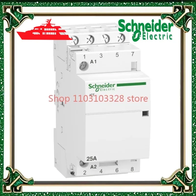 NEWSchneider ICT modular contactor, ICT 4P 4NO 220~240V 25A, A9C20834
NEWSchneider ICT modular contactor, ICT 4P 4NO 220~240V 25A, A9C20834