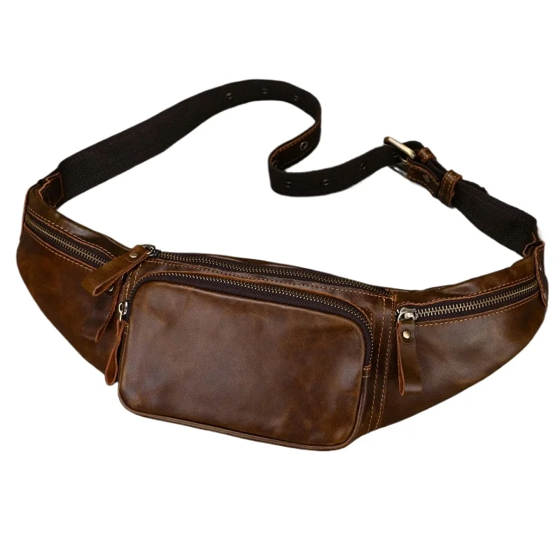 Натуральная кожаная нагрудная сумка-слинг, многофункциональная повседневная модная мужская поясная сумка для ежедневных поездок, активного отдыха и путешествий, винтажный стиль
Натуральная кожаная нагрудная сумка-слинг, многофункциональная повседневная модная мужская поясная сумка для ежедневных поездок, активного отдыха и путешествий, винтажный стиль