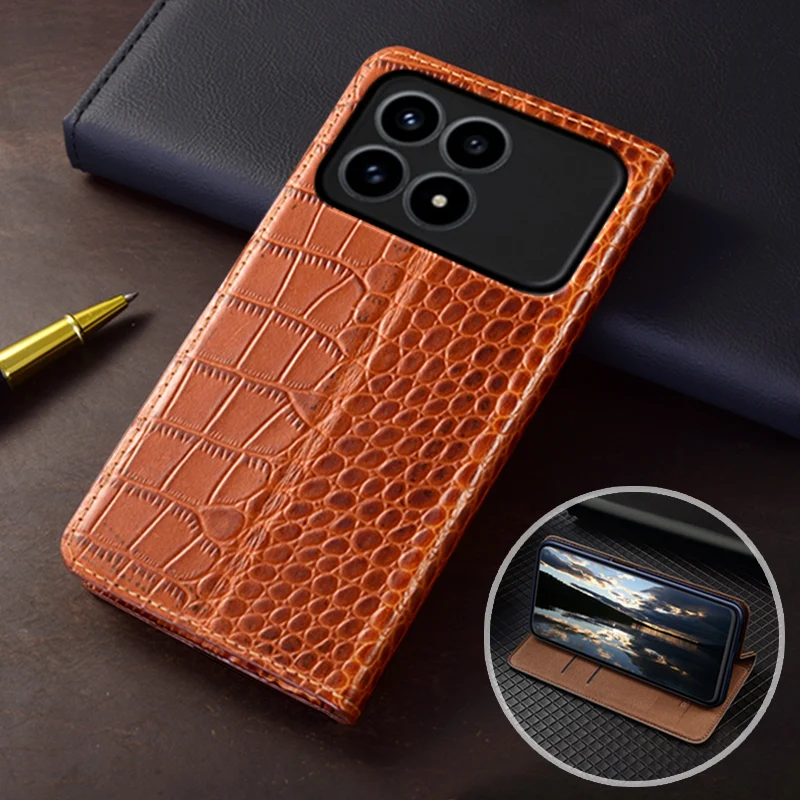 Flip Case For XIAOMI POCO F8 Pro Ultra 5G Crocodile Pattern Magnetic Cover Cowhide Genuine Leather Card Pocket Wallet Covers
Flip Case For XIAOMI POCO F8 Pro Ultra 5G Crocodile Pattern Magnetic Cover Cowhide Genuine Leather Card Pocket Wallet Covers