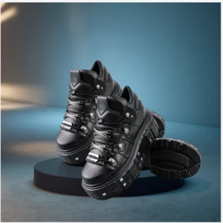 Новые черные кроссовки на платформе 2026 года для женщин, в стиле хэви-метал, готика, панк, массивные кроссовки в стиле «папины туфли», 8 см
Новые черные кроссовки на платформе 2026 года для женщин, в стиле хэви-метал, готика, панк, массивные кроссовки в стиле «папины туфли», 8 см