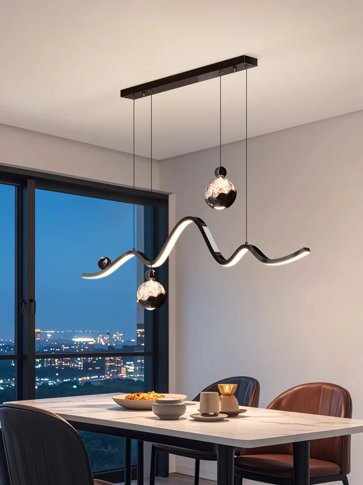Restaurant Pendant Light Luxury High-end Italian Minimalist Dining Room Bar Counter Dining Table Straight Strip Light LED
Restaurant Pendant Light Luxury High-end Italian Minimalist Dining Room Bar Counter Dining Table Straight Strip Light LED