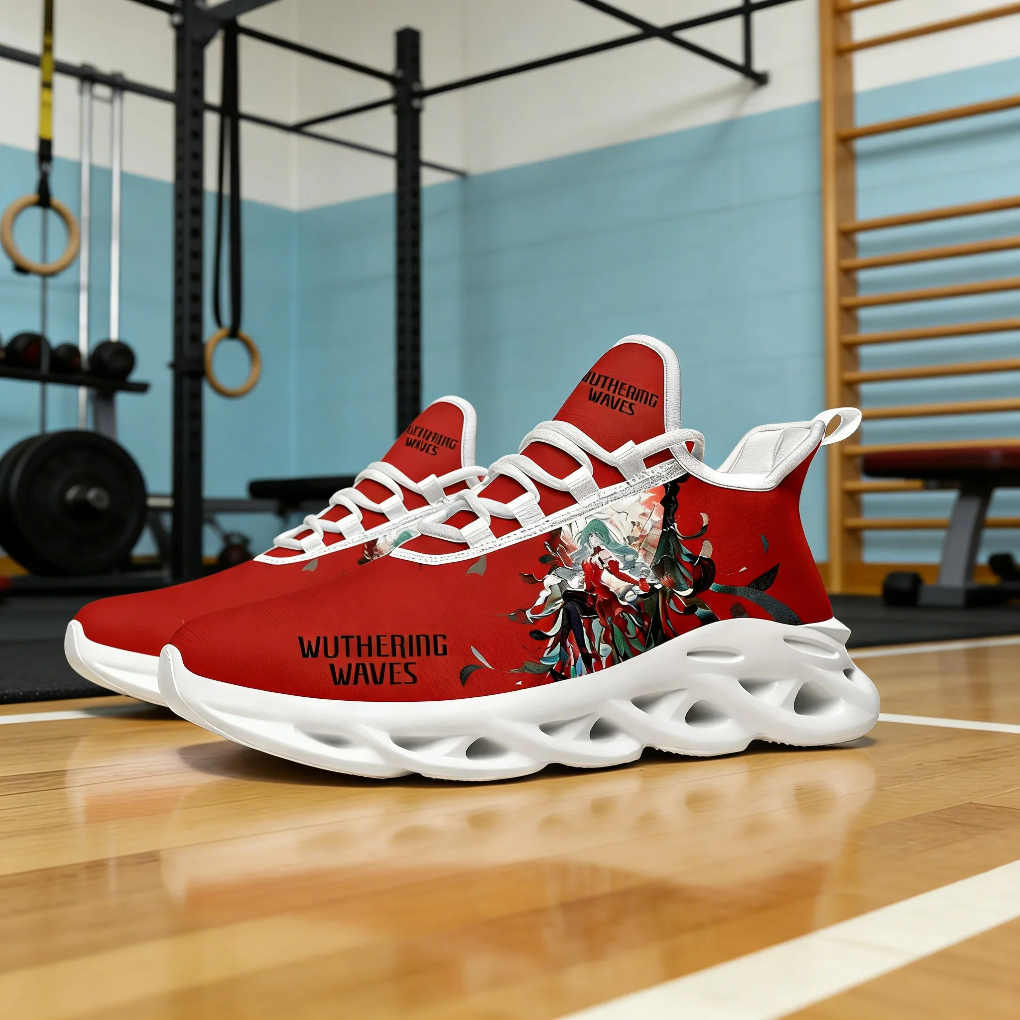 Breathable Polyester Lace Up Sneakers Wuthering Waves Custom Sport Running Shoes for Men Women
Breathable Polyester Lace Up Sneakers Wuthering Waves Custom Sport Running Shoes for Men Women