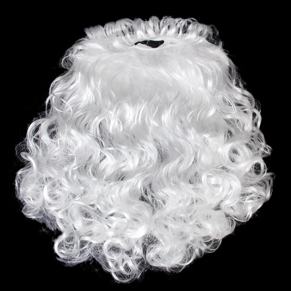 Santa Props White Beard Set Synthetic Fiber Curly Elasticated Fit Christmas Cosplay Santa Claus Costume Accessories Facial
Santa Props White Beard Set Synthetic Fiber Curly Elasticated Fit Christmas Cosplay Santa Claus Costume Accessories Facial