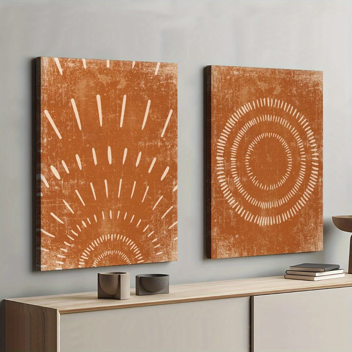 2D Flat 2pcs Abstract Bohemian Sun Canvas Wall Art Posters, Noframed Mid-Century Modern Wall Art for Living Room Decortion Gifts
2D Flat 2pcs Abstract Bohemian Sun Canvas Wall Art Posters, Noframed Mid-Century Modern Wall Art for Living Room Decortion Gifts
