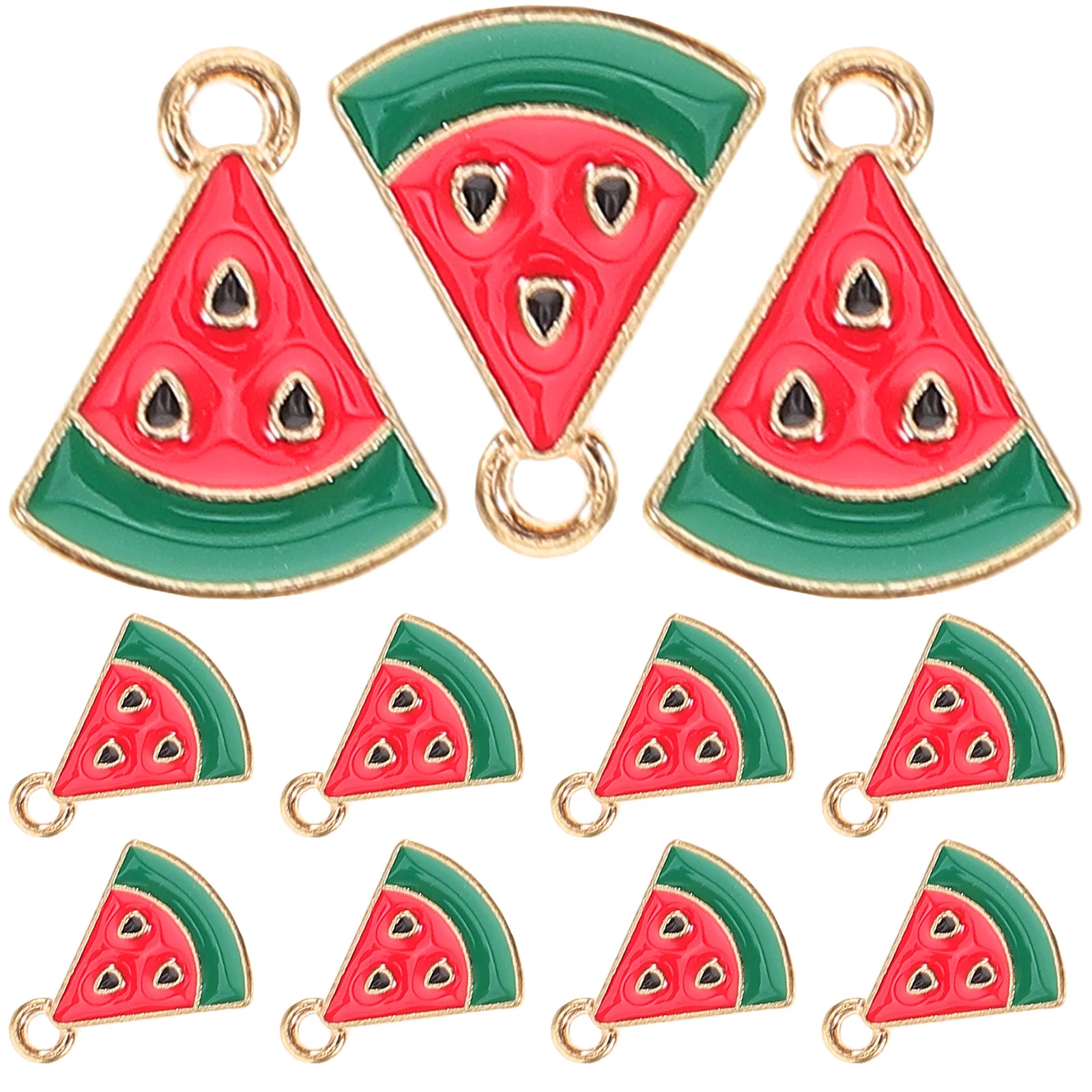 30pcs Mini Watermelon Earrings Alloy Enamel Pendant Cute Charms Jewelry Accessories Summer Keychains Fruit Earrings Durability
30pcs Mini Watermelon Earrings Alloy Enamel Pendant Cute Charms Jewelry Accessories Summer Keychains Fruit Earrings Durability