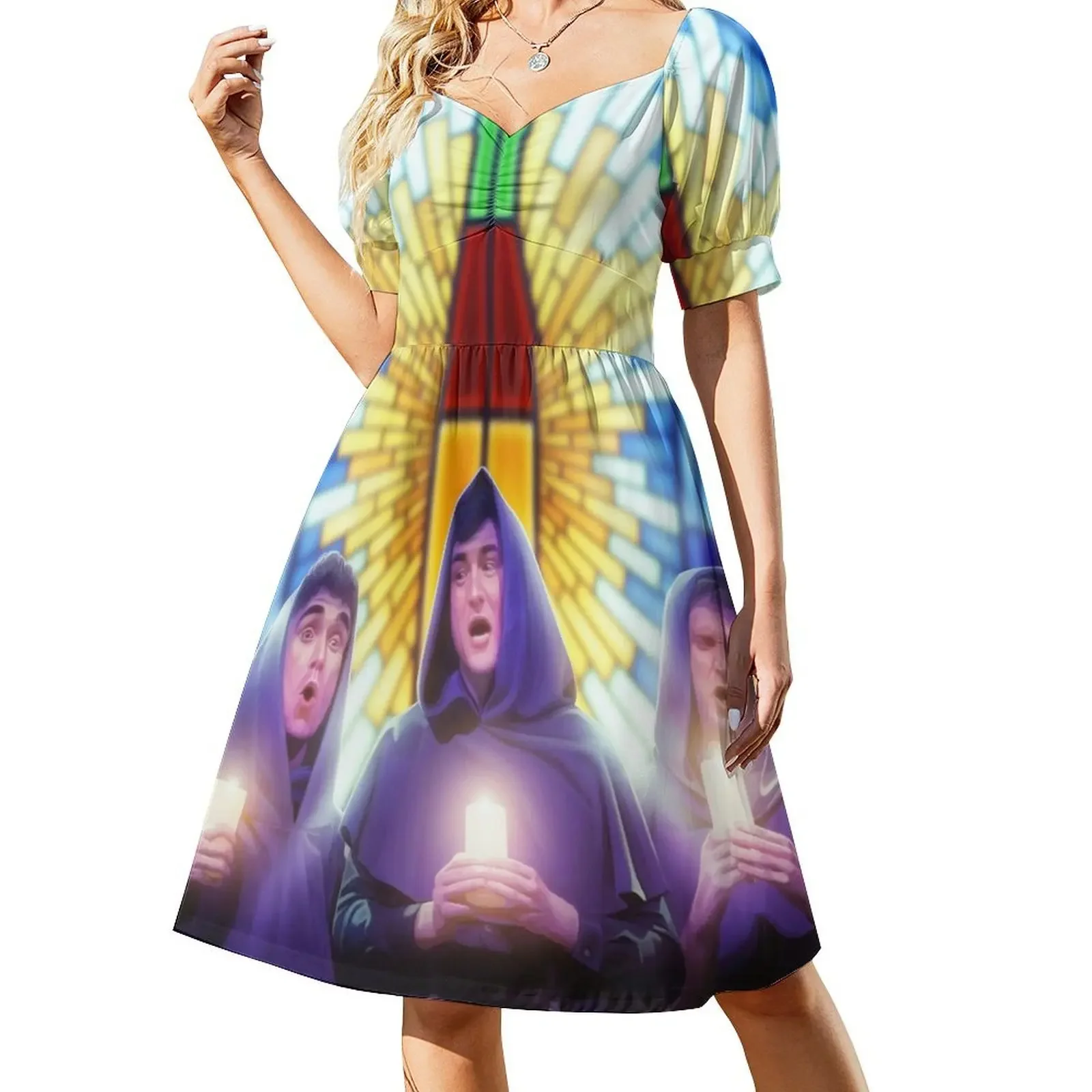 Gregorian Monks Chant Short-Sleeved Dress dresses for women 2025 luxury designer party luxury women's party dress evening prom
Gregorian Monks Chant Short-Sleeved Dress dresses for women 2025 luxury designer party luxury women's party dress evening prom