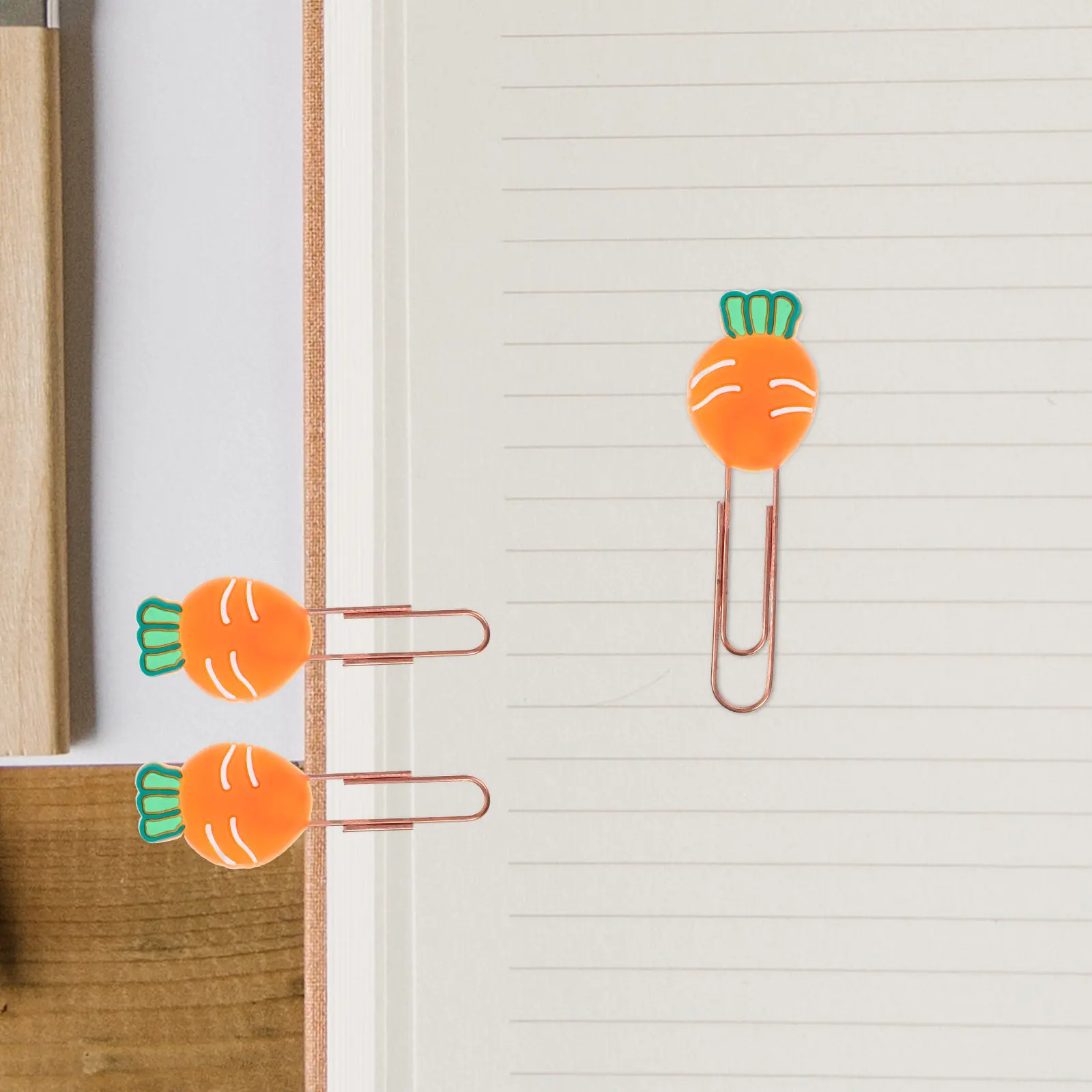 20Pcs Carrot Style Cartoon Paper Clips Cute Metal Document Clips Decorative Office Study Supplies Cartoon Shaped Bookmarks
20Pcs Carrot Style Cartoon Paper Clips Cute Metal Document Clips Decorative Office Study Supplies Cartoon Shaped Bookmarks