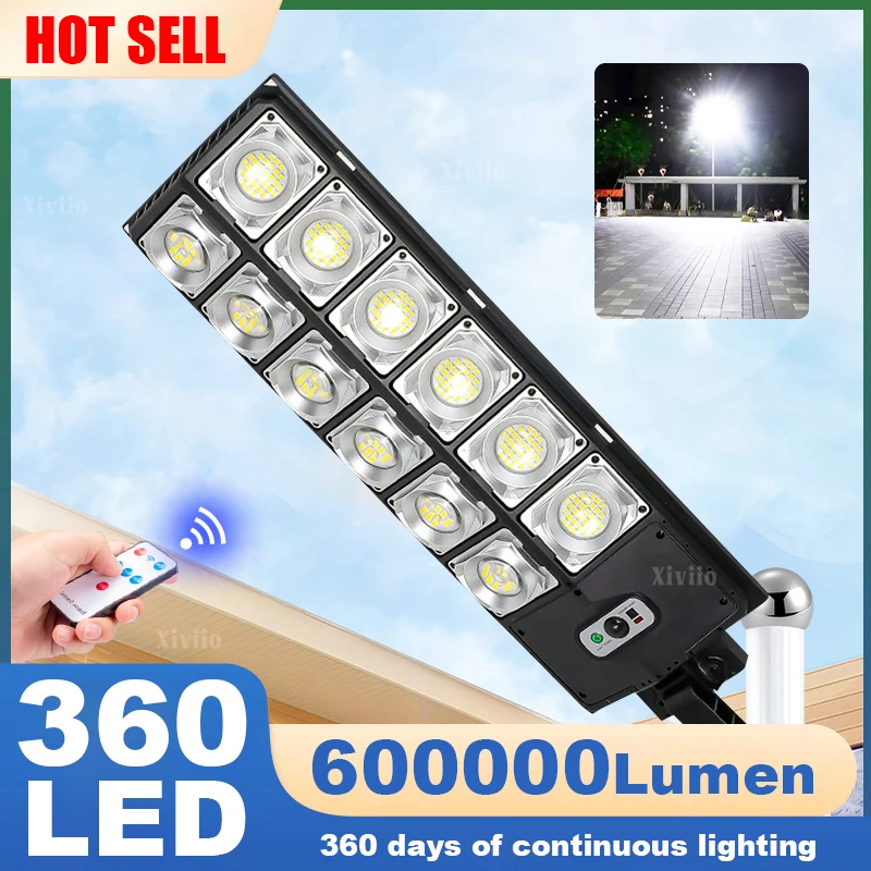 2000W/600W/300W 360LED Large Outdoor Solar Lamps Street Lights with 8m Motion Sensing Outdoor Solar Light for Garden Yard Garage
2000W/600W/300W 360LED Large Outdoor Solar Lamps Street Lights with 8m Motion Sensing Outdoor Solar Light for Garden Yard Garage