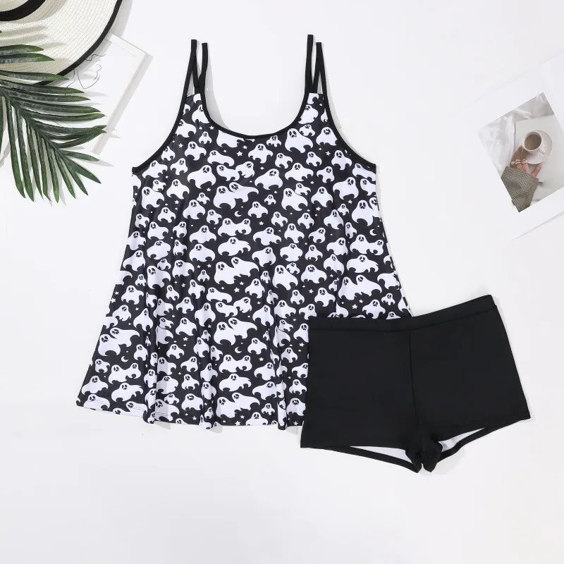 Europe and The United States Hot Sale New Halloween Ghost Print Hot Sale Fashion Split Sexy Tankini Swimsuit TK127
Europe and The United States Hot Sale New Halloween Ghost Print Hot Sale Fashion Split Sexy Tankini Swimsuit TK127