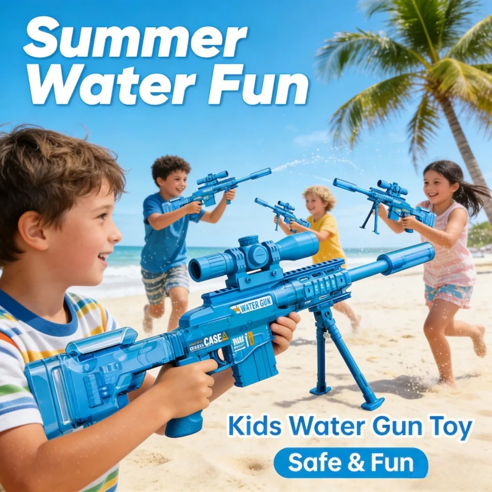 Ultra-Cool Sniper Electric Water Gun Toy High-pressure Large Capacity Water Blaster Summer Beach Outdoor Fight Game for Children
Ultra-Cool Sniper Electric Water Gun Toy High-pressure Large Capacity Water Blaster Summer Beach Outdoor Fight Game for Children
