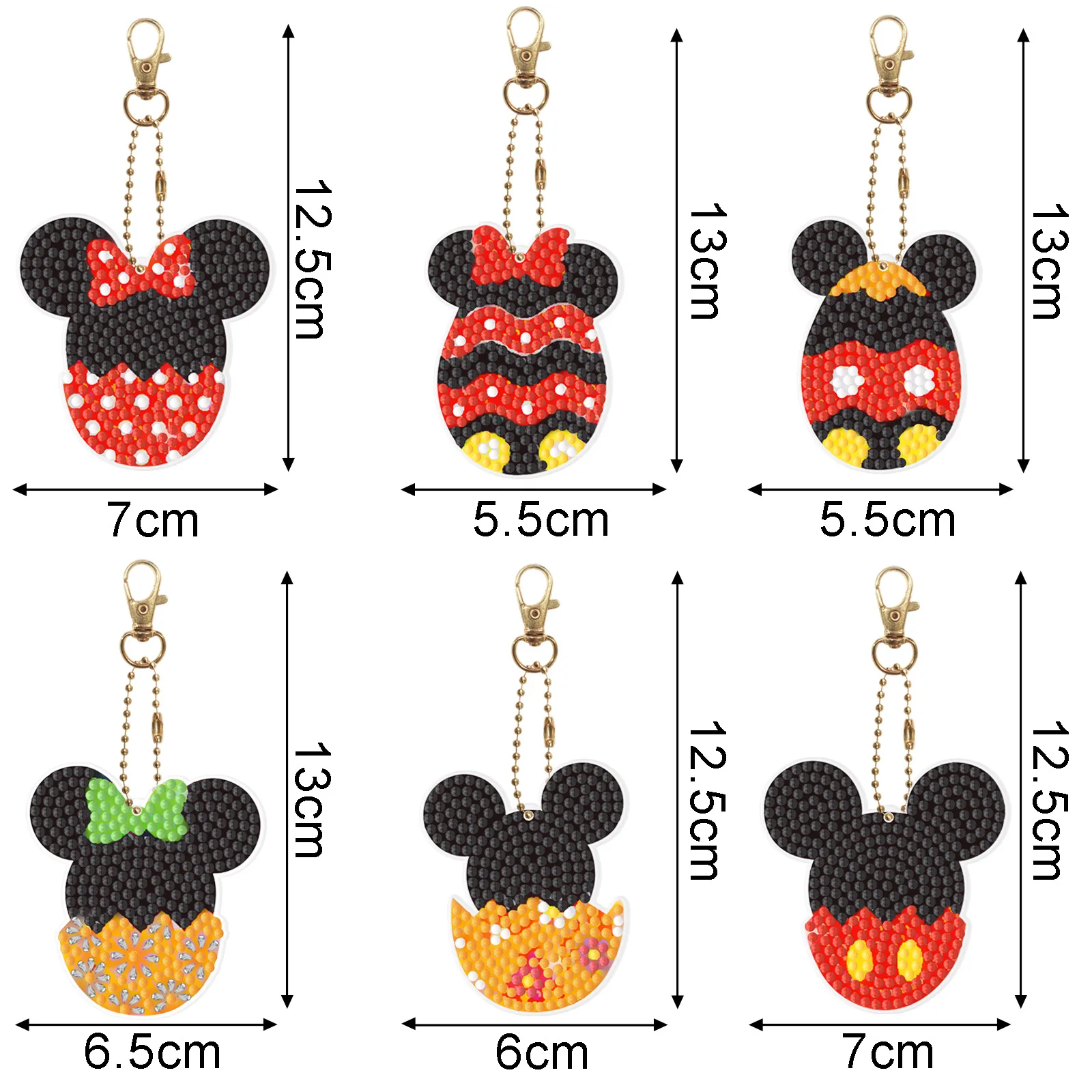 6Pcs Mickey Minnie Egg DIY 5D Diamond Painting Keychain Kit Full Round Drill Bag Pendant Kids Handmade Craft Ornament Backpack D
6Pcs Mickey Minnie Egg DIY 5D Diamond Painting Keychain Kit Full Round Drill Bag Pendant Kids Handmade Craft Ornament Backpack D