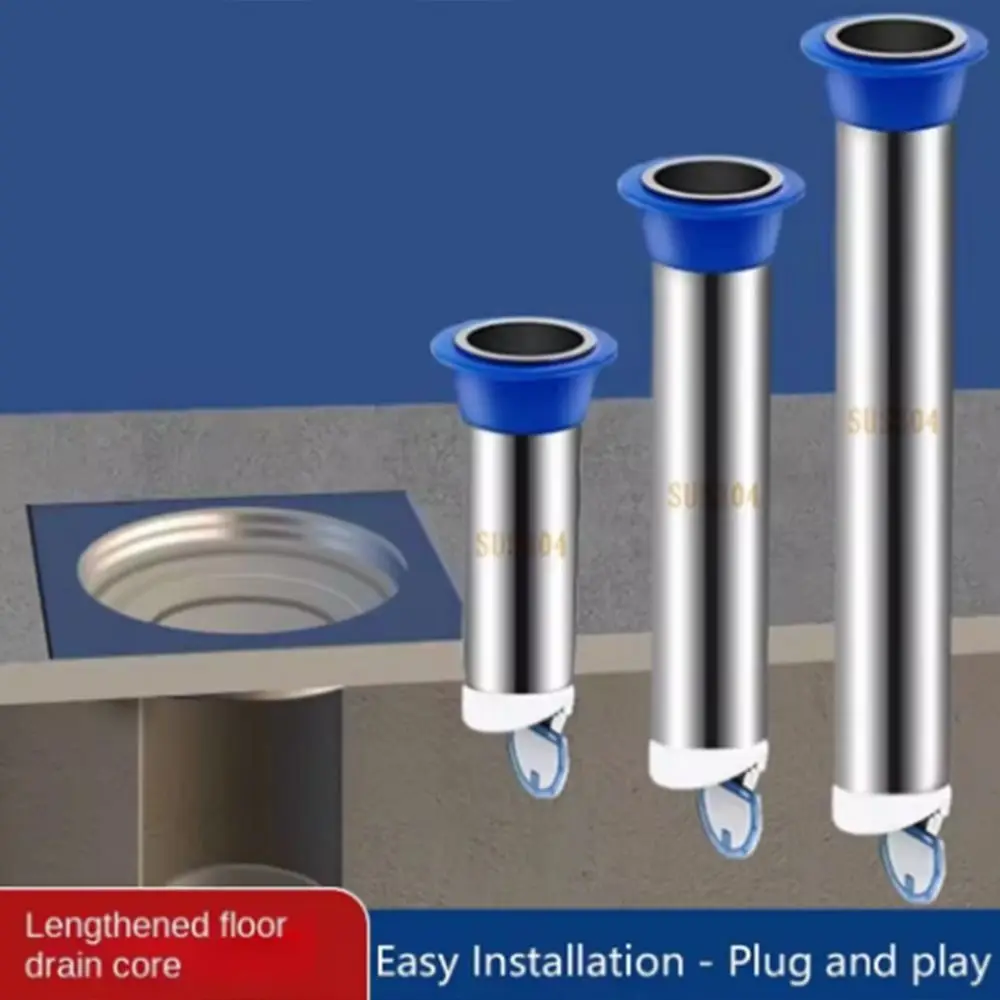 Stainless Steel Floor Drain Cores Embedded Extension Pipe Floor Strainer Anti-odor with Hair Catcher
Stainless Steel Floor Drain Cores Embedded Extension Pipe Floor Strainer Anti-odor with Hair Catcher