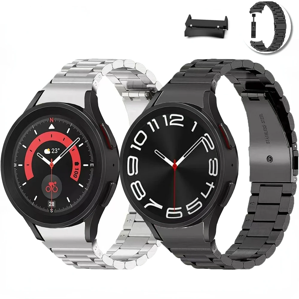 Stainless Steel Strap For Samsung Galaxy Watch 7/6/5/4 44mm 40mm/Pro 45mm Metal wristband Galaxy Watch 4/6Classic 47mm 42mm 46mm
Stainless Steel Strap For Samsung Galaxy Watch 7/6/5/4 44mm 40mm/Pro 45mm Metal wristband Galaxy Watch 4/6Classic 47mm 42mm 46mm