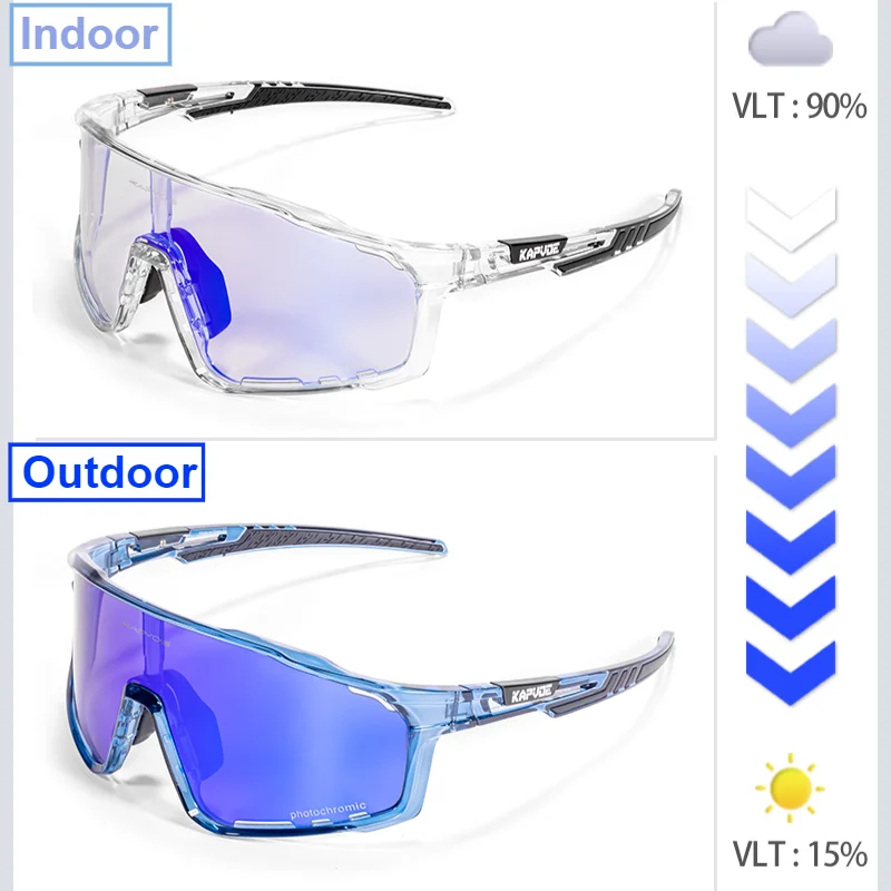 Kapvoe Smart Color-changing Frame and Lens Photochromic Cycling Glasses UV400 Sports Bike Sunglasses Running Driving Outdoor
Kapvoe Smart Color-changing Frame and Lens Photochromic Cycling Glasses UV400 Sports Bike Sunglasses Running Driving Outdoor