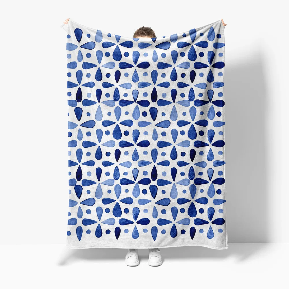 Watercolor Blue Floral Print Soft Fleece Blanket for Kids Teens Adults Nap Throw Bed Sofa Cover
Watercolor Blue Floral Print Soft Fleece Blanket for Kids Teens Adults Nap Throw Bed Sofa Cover