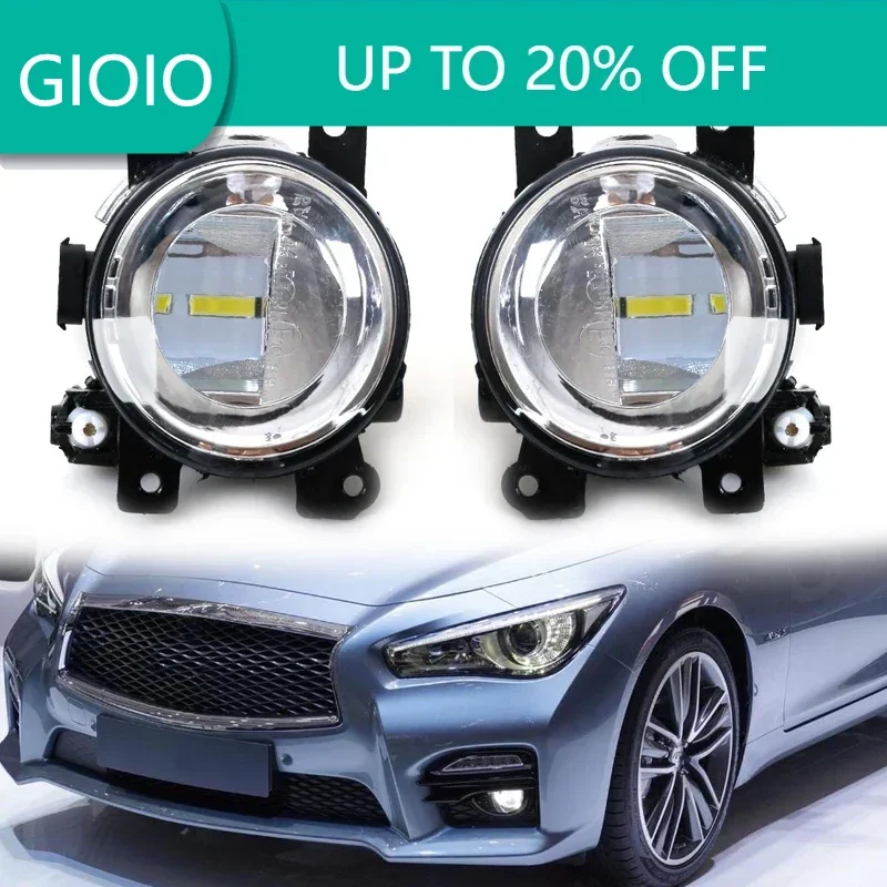 LED Fog Light For Infiniti Q50 2014-18 QX60 QX80 2015-17 Q70/Q70L/Q70 2015 Fog Light Light Lamp Assembly 261504GA0A 261554GA0A
LED Fog Light For Infiniti Q50 2014-18 QX60 QX80 2015-17 Q70/Q70L/Q70 2015 Fog Light Light Lamp Assembly 261504GA0A 261554GA0A