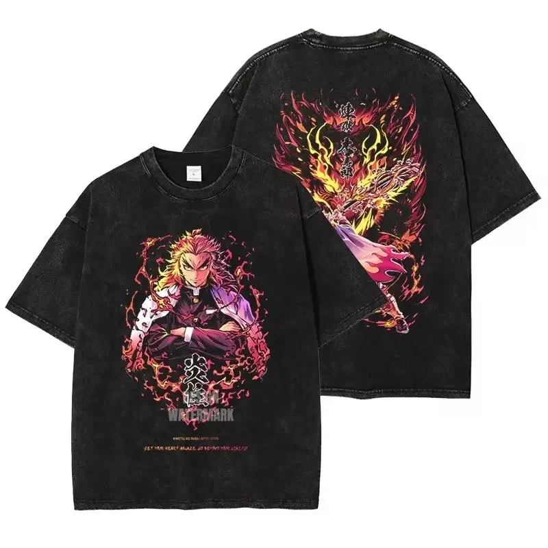 Streetwear Harajuku Vintage Anime Demon Slayer Wash T Shirt Man Women Short Sleeve Tee Casual Tops Graphic Tee 2025 Summer Y2k
Streetwear Harajuku Vintage Anime Demon Slayer Wash T Shirt Man Women Short Sleeve Tee Casual Tops Graphic Tee 2025 Summer Y2k